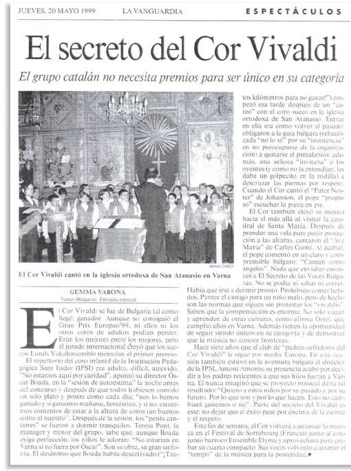 El secreto del Cor Vivaldi